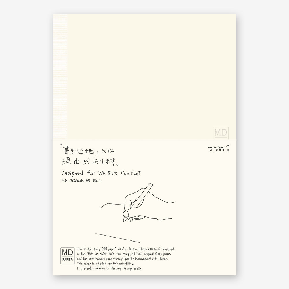 MD Notebook A5 | Blank - Smidapaper Ikigai Shop