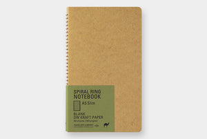 Traveler's Company Spiral Ring A5 Slim Camel Notebook - Smidapaper Ikigai Shop