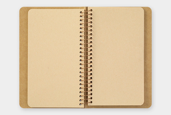 Traveler's Company Spiral Ring A6 Slim Camel Notebook - Smidapaper Ikigai Shop