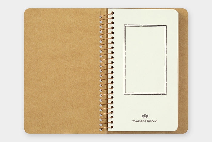 Traveler's Company Spiral Ring A6 Slim Camel Notebook - Smidapaper Ikigai Shop