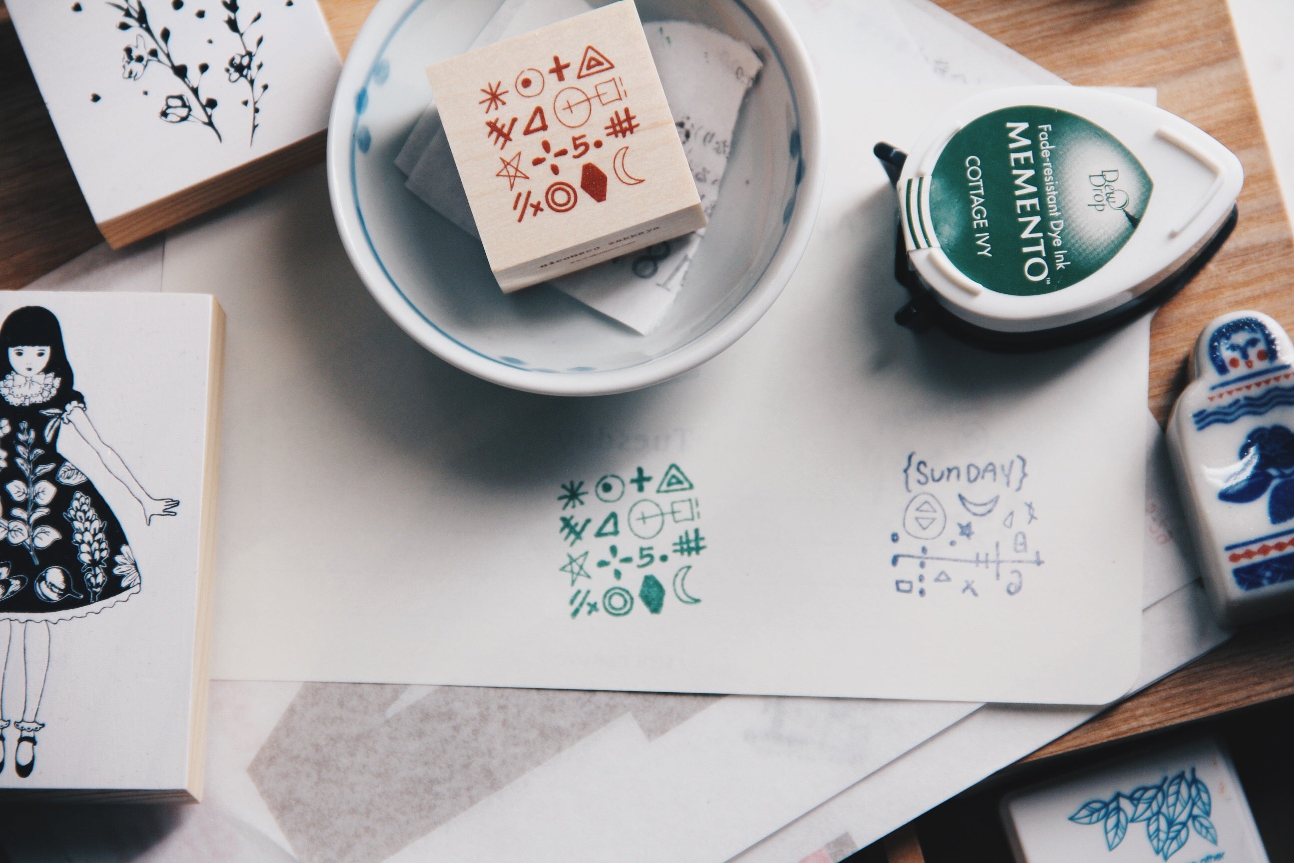 Nico Neco Original Japanese Rubber Stamp Vol. 2 No. 5 - Smidapaper Ikigai Shop