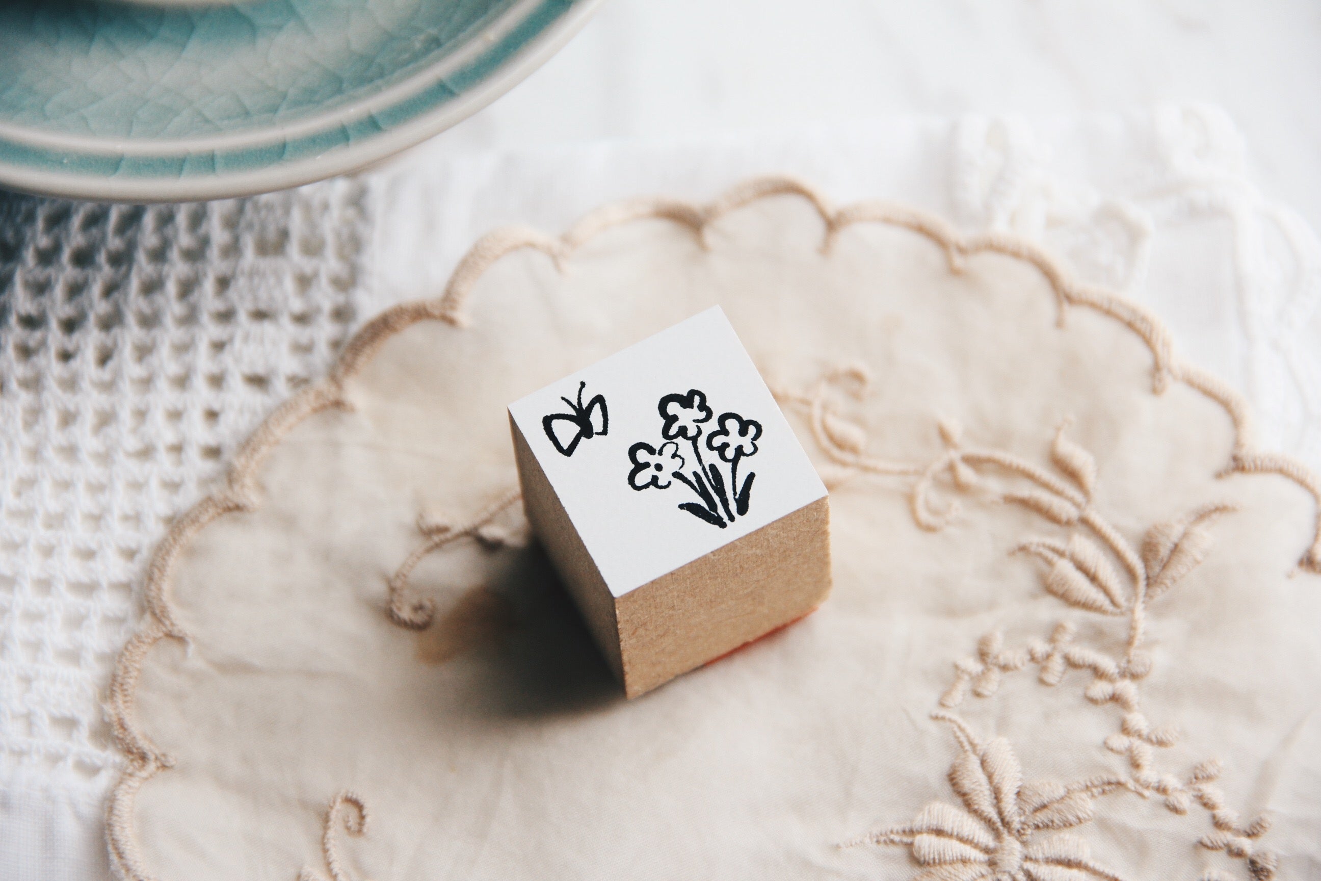 Nico Neco Original Japanese Butterfly Rubber Stamp - Smidapaper Ikigai Shop