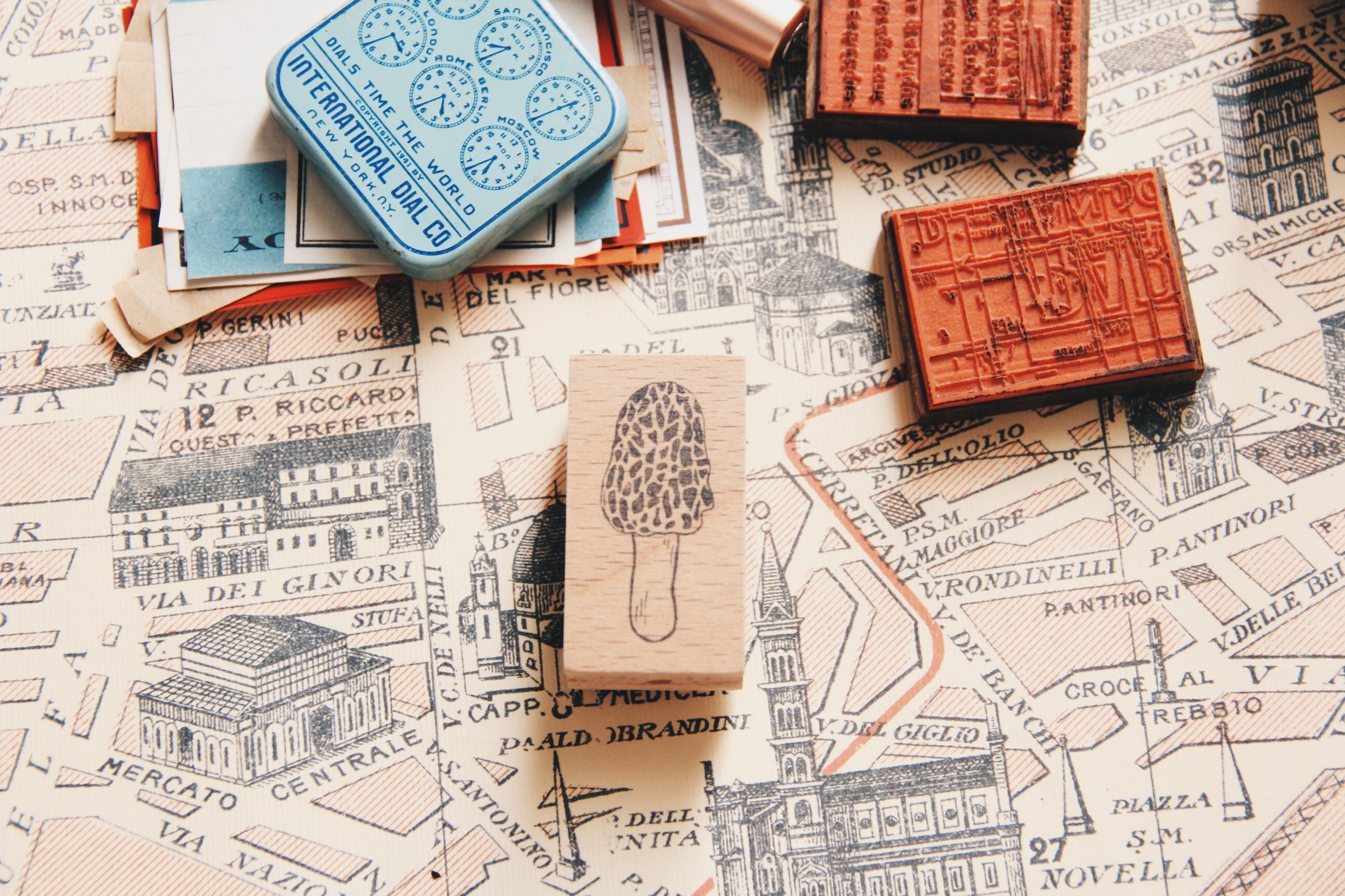 Stempel Jazz Mushroom Rubber Stamp - Smidapaper Ikigai Shop