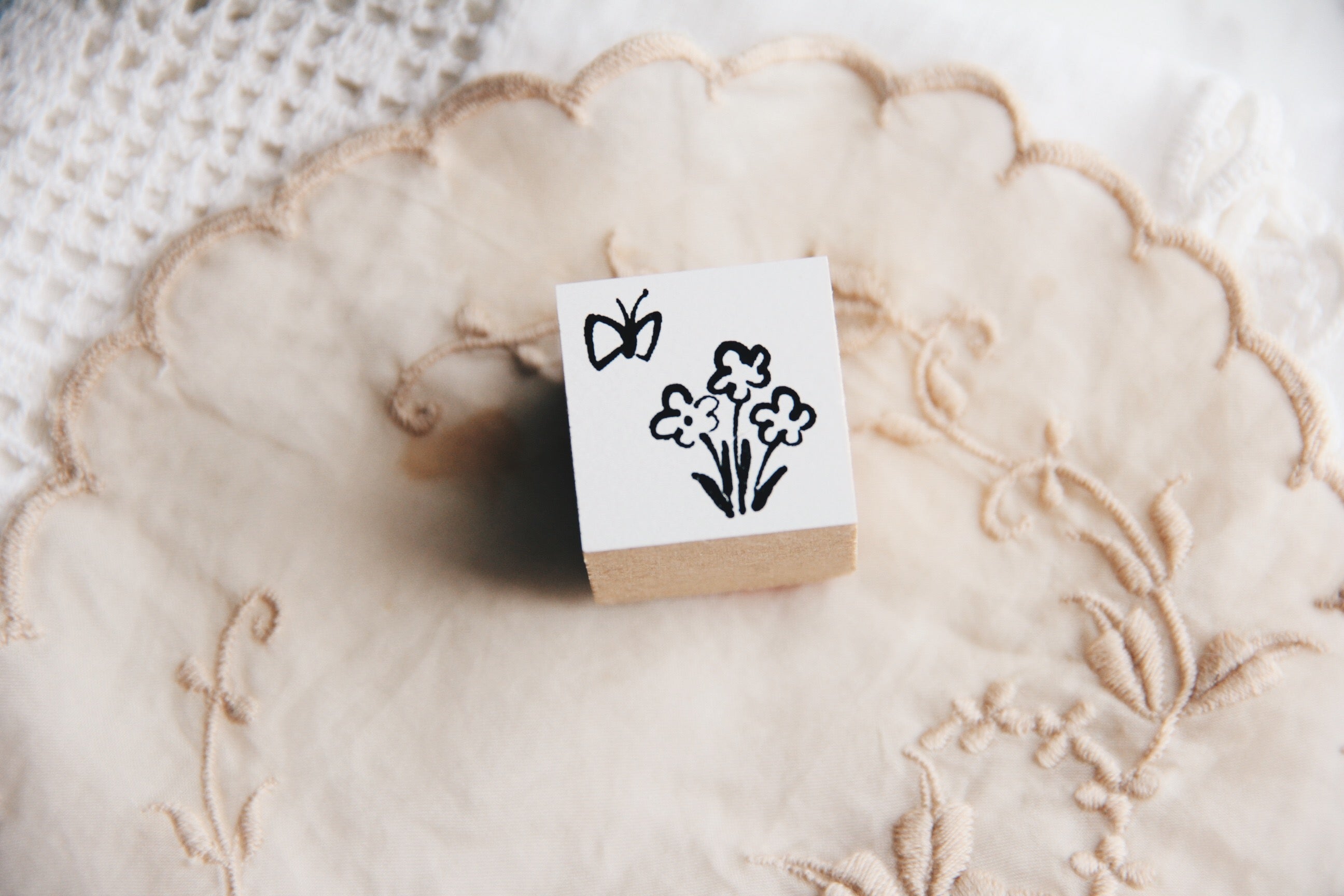 Nico Neco Original Japanese Butterfly Rubber Stamp - Smidapaper Ikigai Shop
