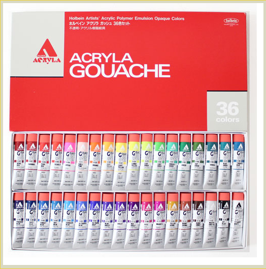 Holbein Artists’ Acrylic Polymer Emulsion Opaque 36 Colors Set - 20ml tubes - Smidapaper Ikigai Shop