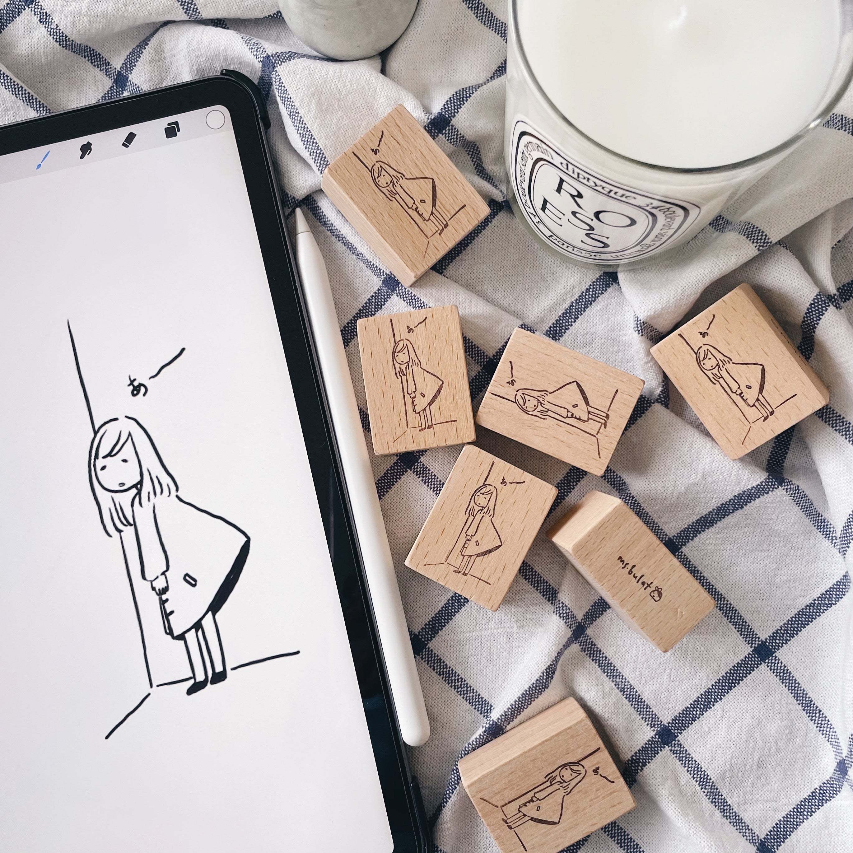 msbulat Ahhh... Rubber Stamp - Smidapaper Ikigai Shop