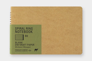 Traveler's Company Spiral Ring B6 Camel Notebook - Smidapaper Ikigai Shop