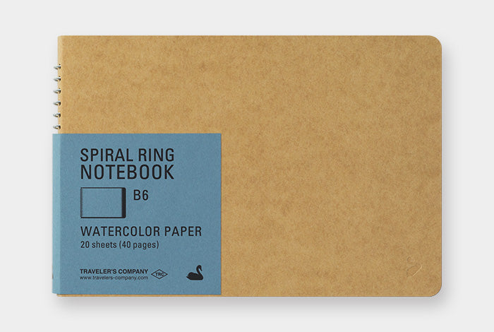 Traveler's Company Spiral Ring B6 Swan Notebook - Smidapaper Ikigai Shop
