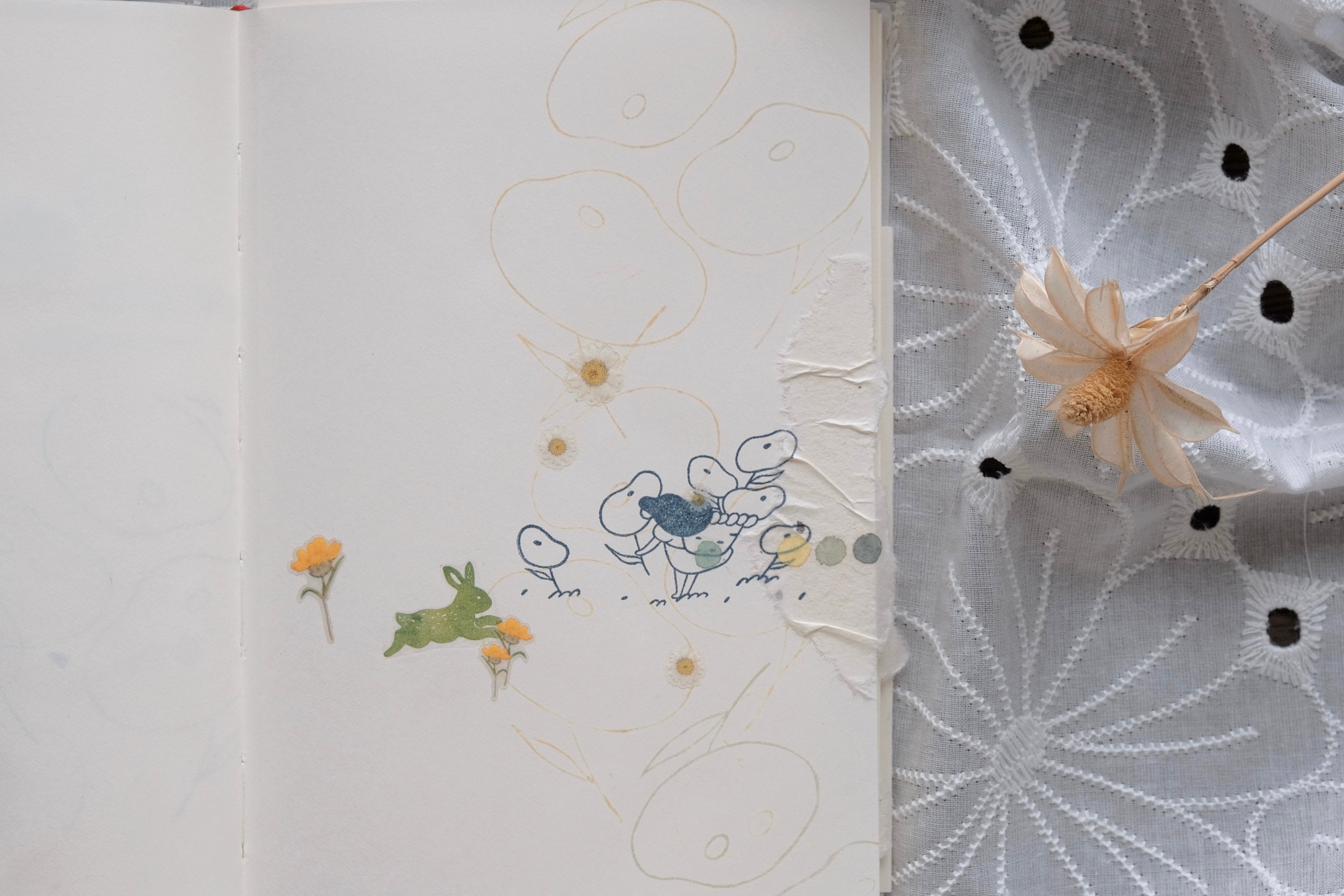 bighands Rubber Stamp- Pick Some Flowers