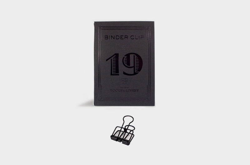 Tools to Liveby 19mm Binder Clip-Black (set of 10) - Smidapaper Ikigai Shop