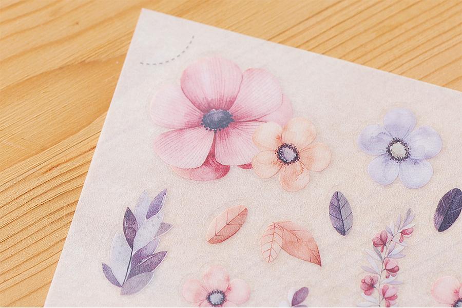 MU Print-On Stickers-040 Cold Colour Garden - Smidapaper Ikigai Shop