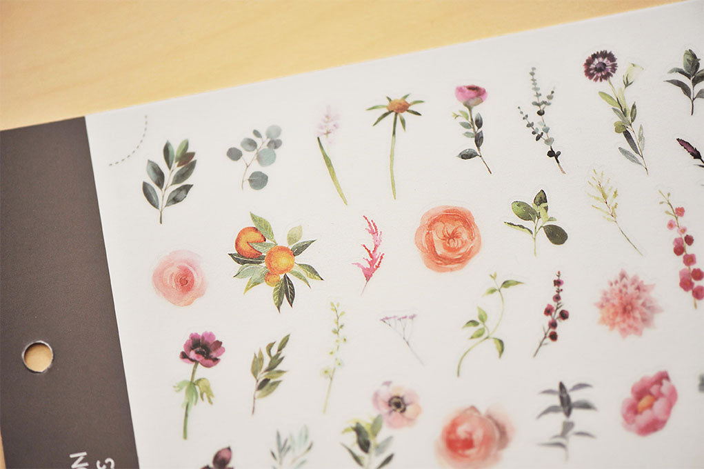 MU Print-On Stickers-072 Monthly Blooms - Smidapaper Ikigai Shop