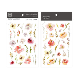 MU Print-On Stickers-073 Spring Florals - Smidapaper Ikigai Shop