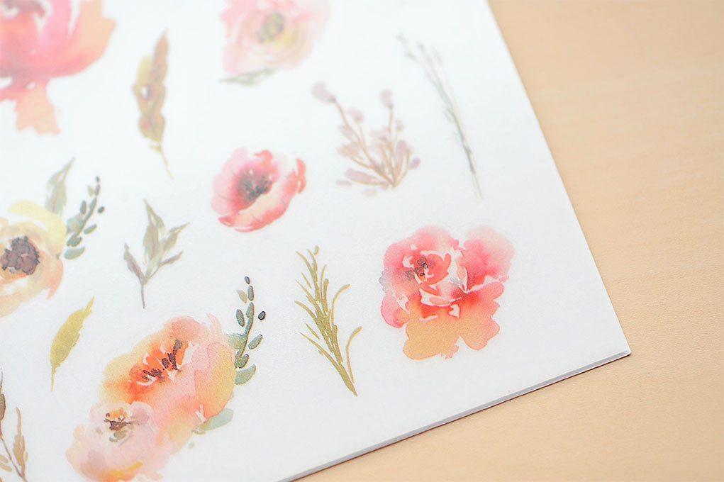 MU Print-On Stickers-073 Spring Florals - Smidapaper Ikigai Shop