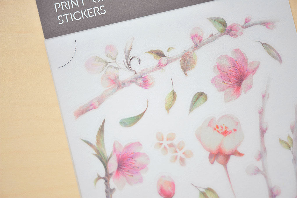 MU Print-On Stickers-075 Cherry Blossoms - Smidapaper Ikigai Shop