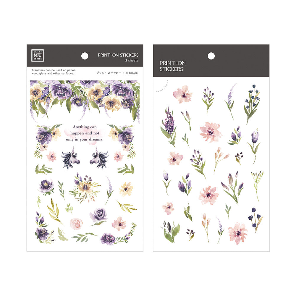 MU Print-On Stickers-083 Wild Lavender - Smidapaper Ikigai Shop