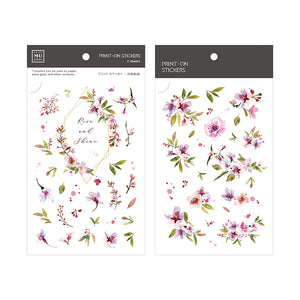 MU Print-On Stickers-084 Rise and Bloom - Smidapaper Ikigai Shop