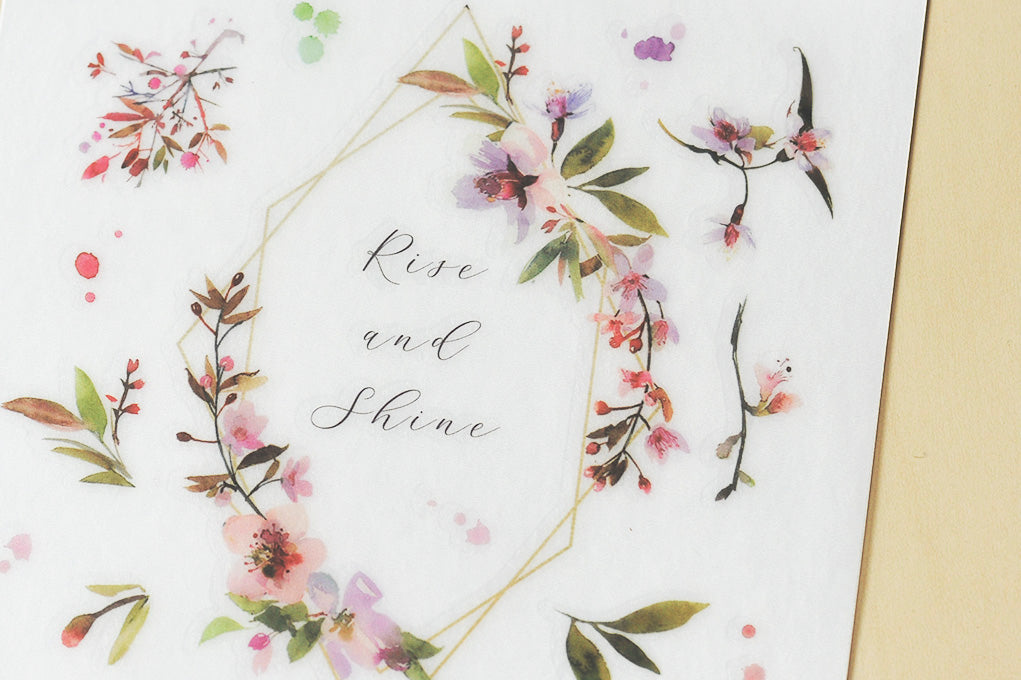 MU Print-On Stickers-084 Rise and Bloom - Smidapaper Ikigai Shop