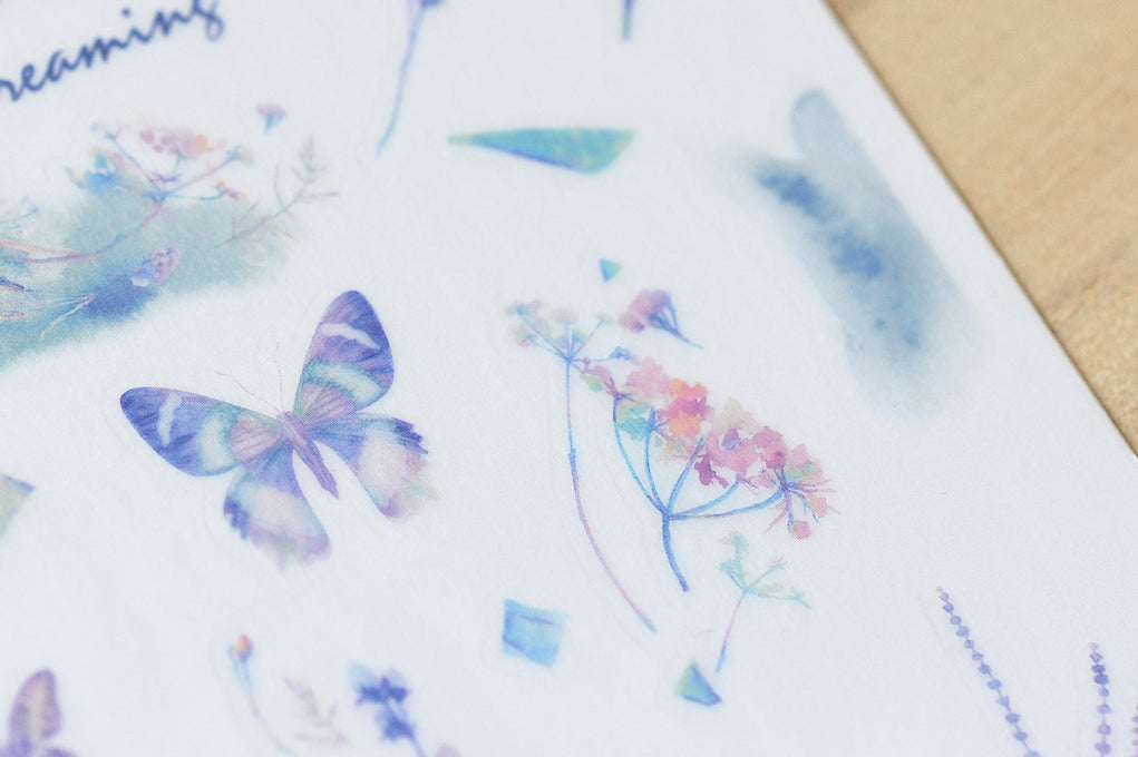 MU Print-On Stickers-085 Butterfly Dreams - Smidapaper Ikigai Shop