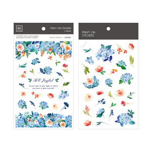 MU Print-On Stickers-086 Hydrangea Blooms - Smidapaper Ikigai Shop