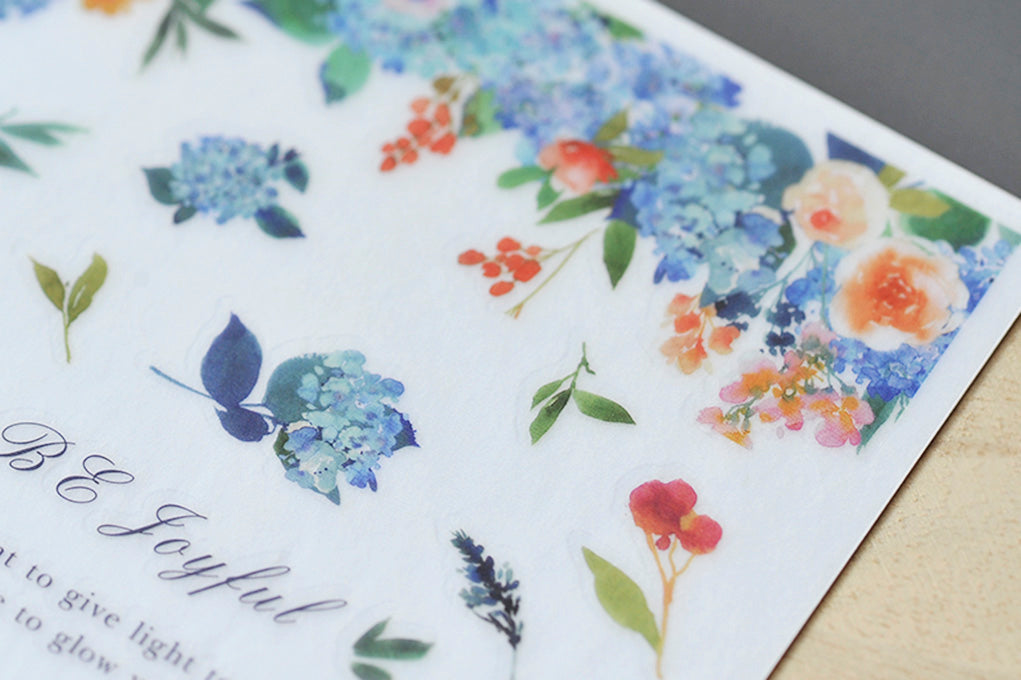 MU Print-On Stickers-086 Hydrangea Blooms - Smidapaper Ikigai Shop