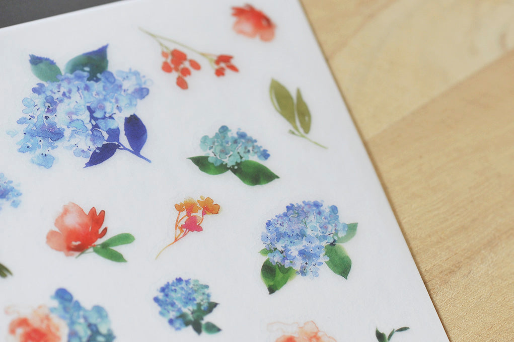 MU Print-On Stickers-086 Hydrangea Blooms - Smidapaper Ikigai Shop