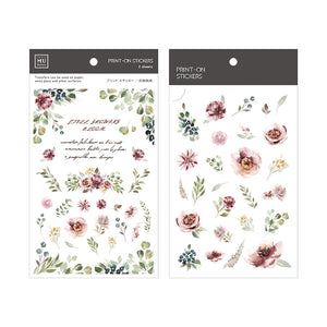 MU Print-On Stickers-088 Growing Blooms - Smidapaper Ikigai Shop