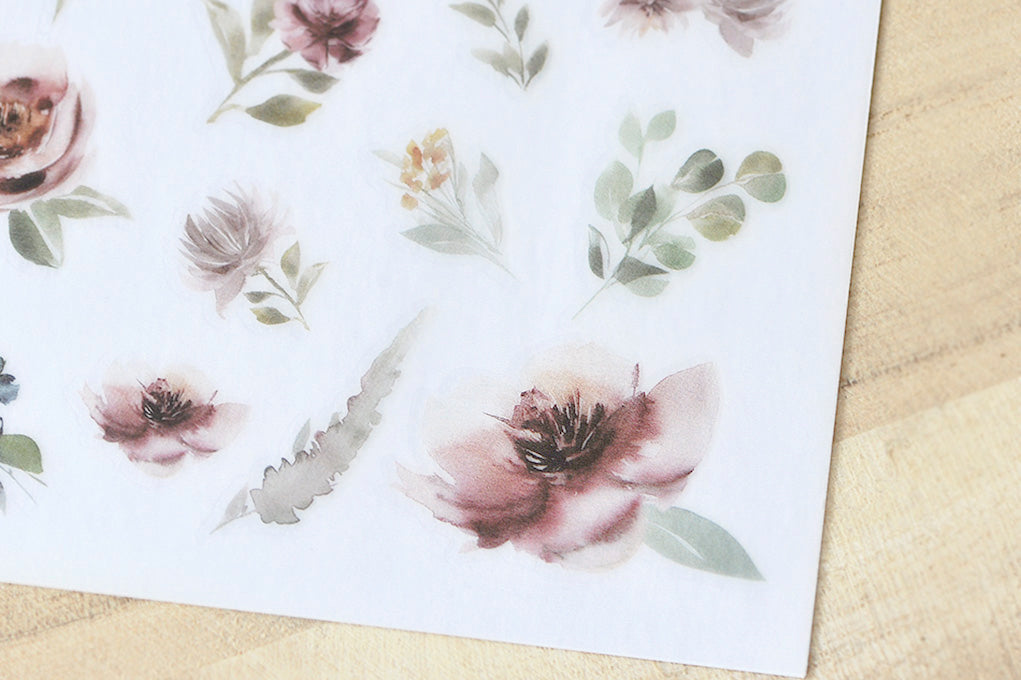 MU Print-On Stickers-088 Growing Blooms - Smidapaper Ikigai Shop