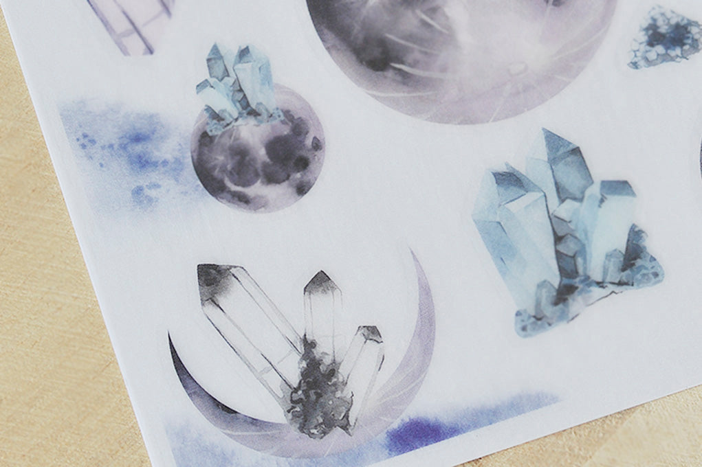 MU Print-On Stickers-089 Glimmering Gemstones - Smidapaper Ikigai Shop