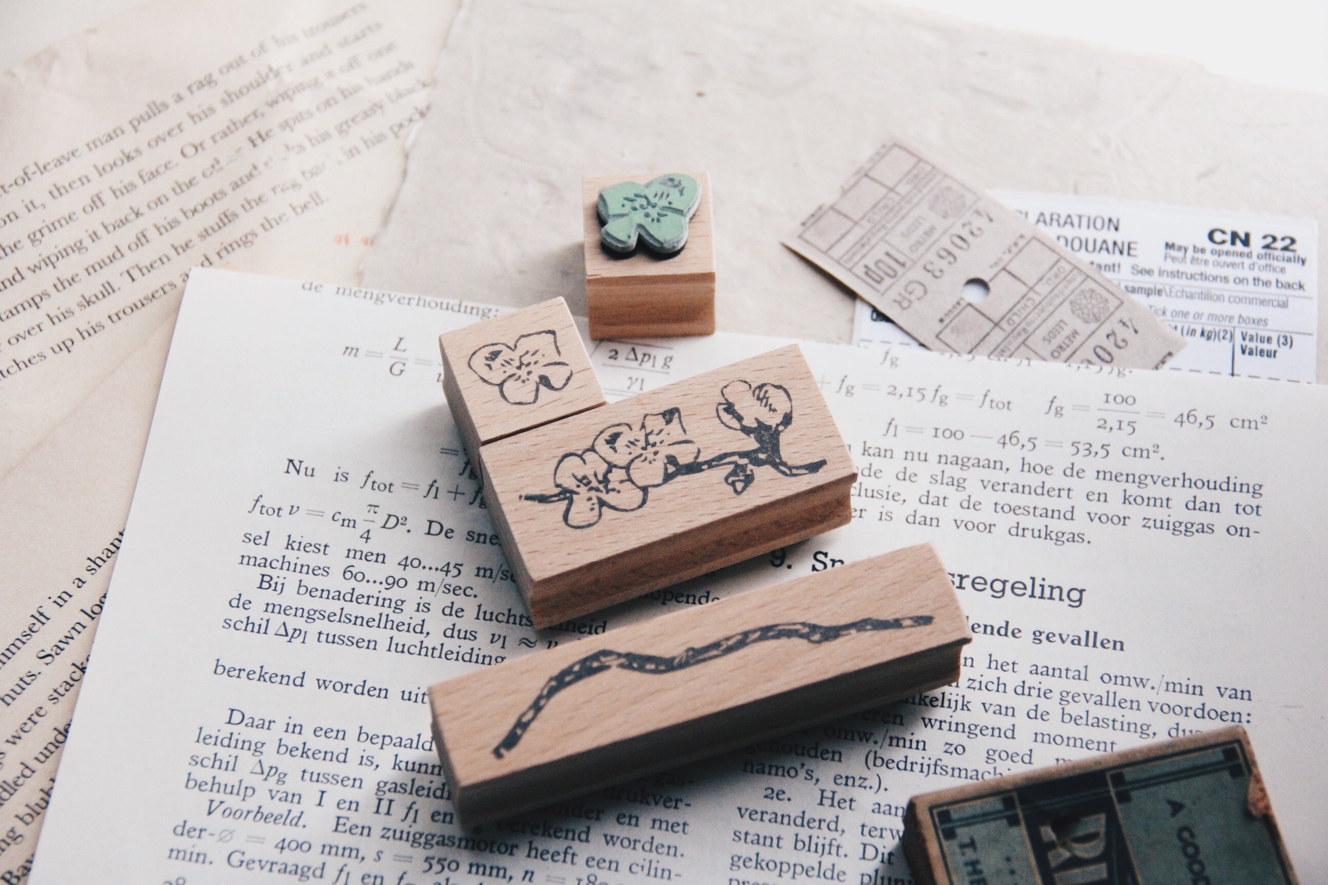 Stempel Jazz Cherry Blossom Stamp Set (Set of 4) - Smidapaper Ikigai Shop