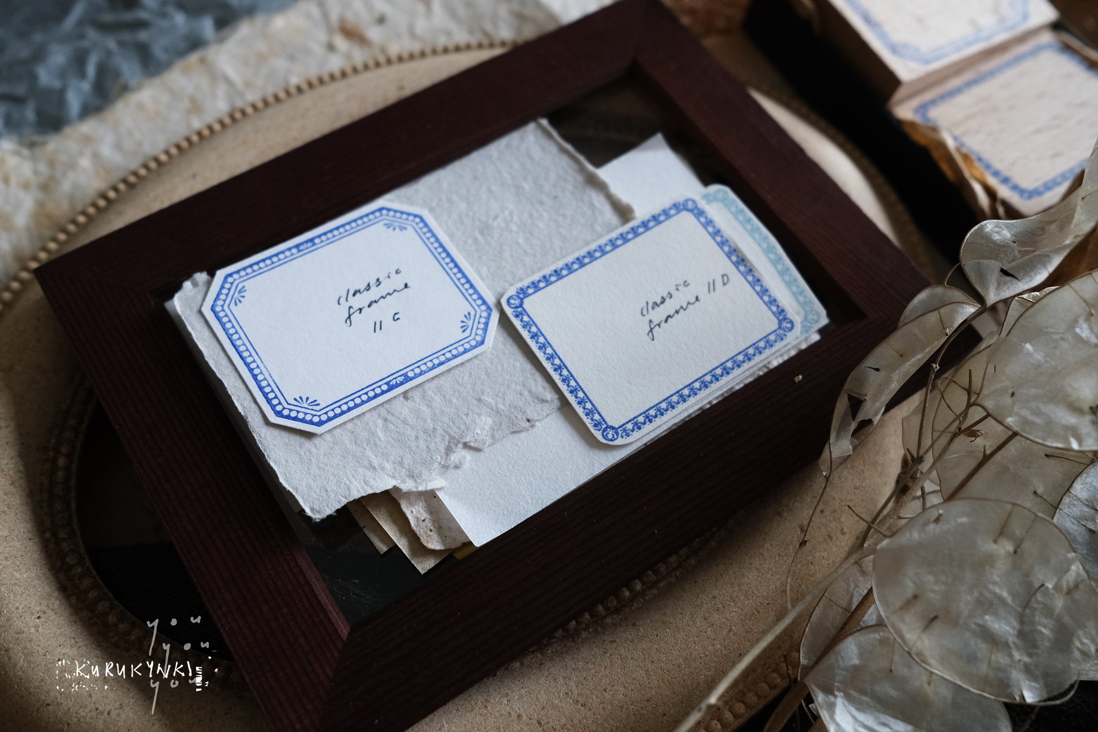 Kurukynki You:S.7 Classic Frame Rubber Stamps (6 designs, sold separately) - Smidapaper Ikigai Shop