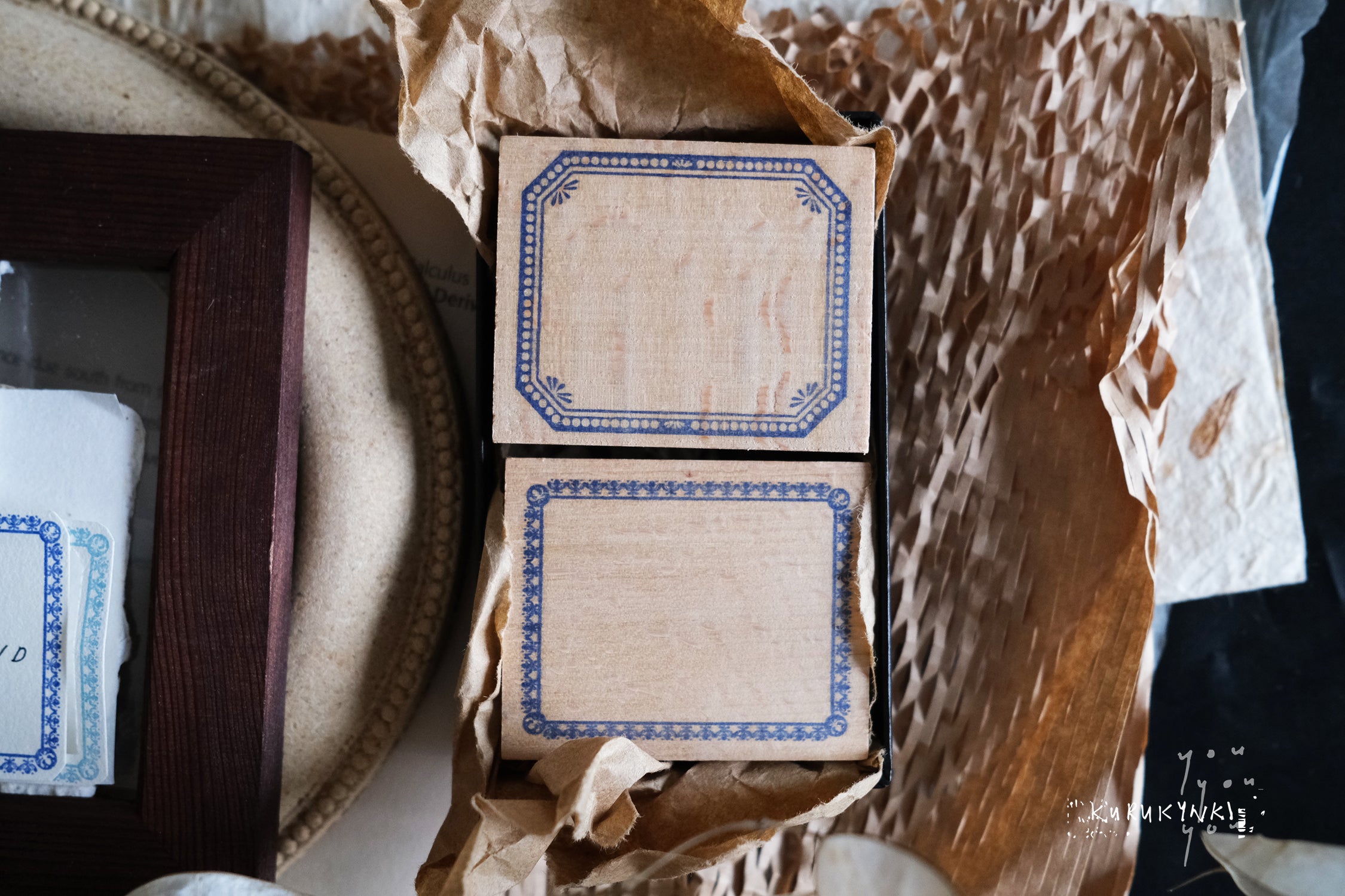 Kurukynki You:S.7 Classic Frame Rubber Stamps (6 designs, sold separately) - Smidapaper Ikigai Shop