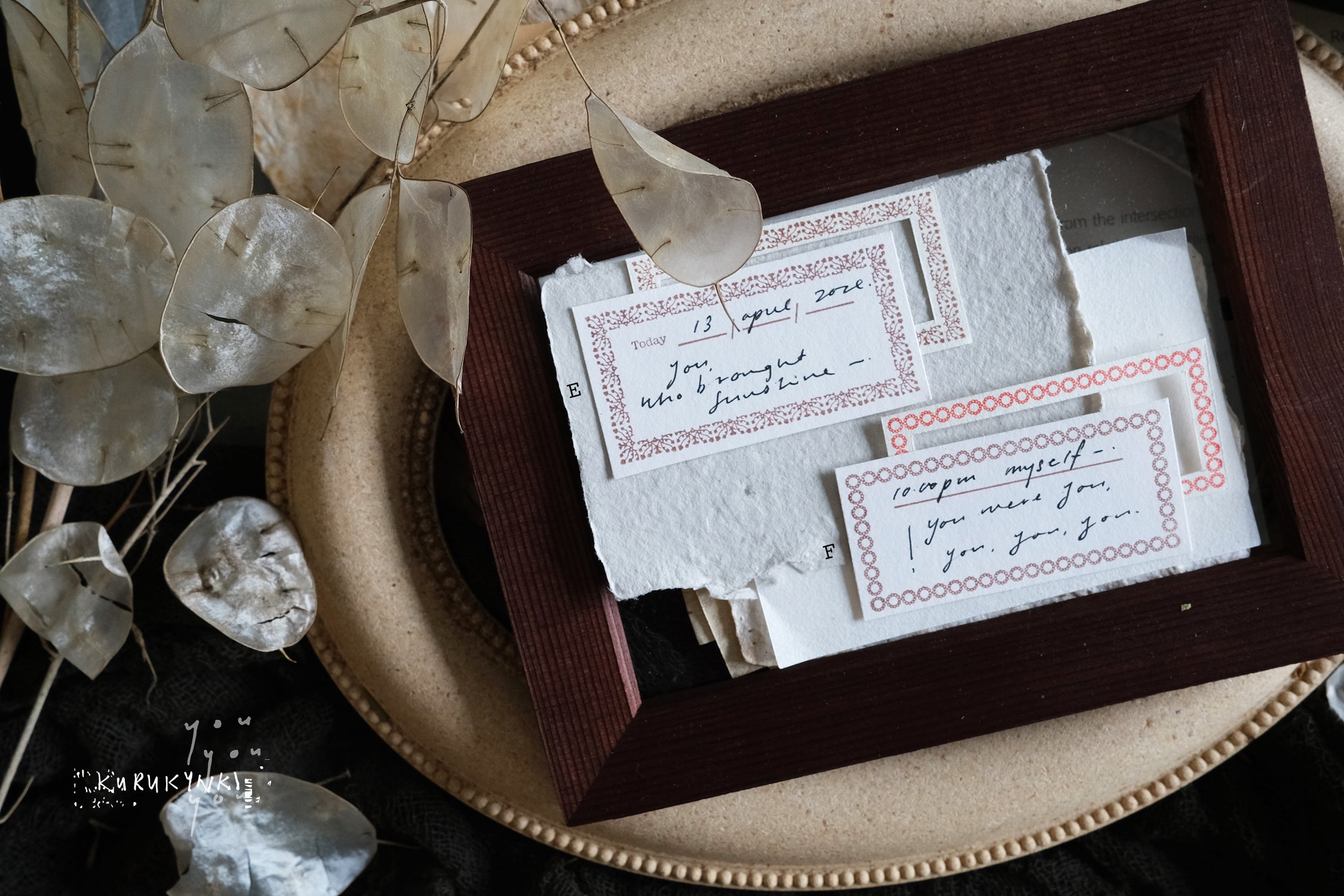Kurukynki You:S.7 Classic Frame Rubber Stamps (6 designs, sold separately) - Smidapaper Ikigai Shop