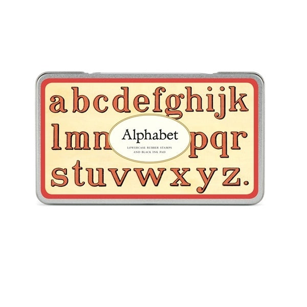 Cavallini & Co. Rubber Stamp Set - Alphabet (Lowercase) - Smidapaper Ikigai Shop