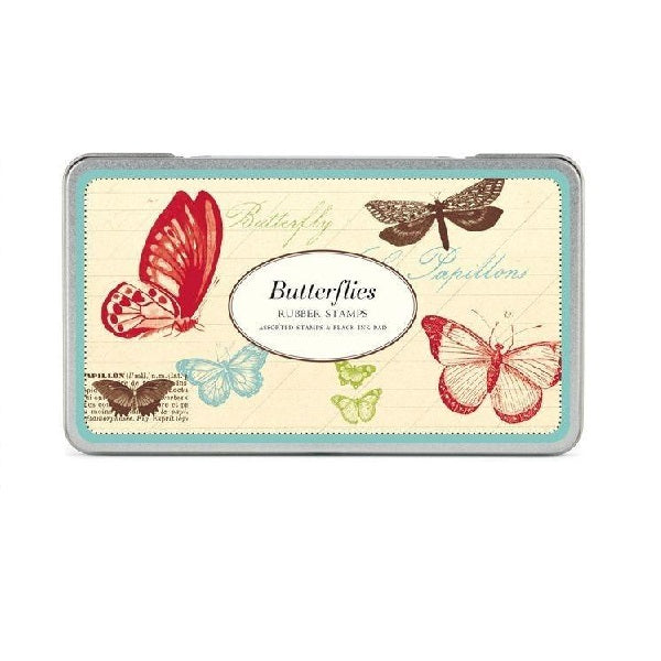 Cavallini & Co. Rubber Stamp Set - Butterflies - Smidapaper Ikigai Shop