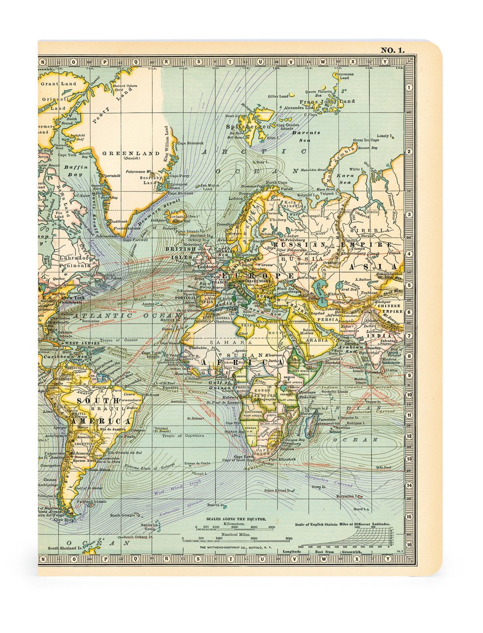 Cavallini & Co. - Vintage Maps Notebook (Set of 2) - Smidapaper Ikigai Shop