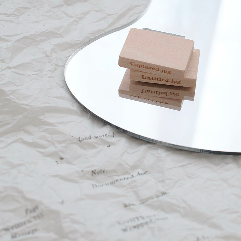 PC 9pt Tiny Text Rubber Stamps (18 types) - Smidapaper Ikigai Shop