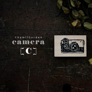 Chamil Garden Rubber Stamp - Volume 3: Camera - Letter C - Smidapaper Ikigai Shop
