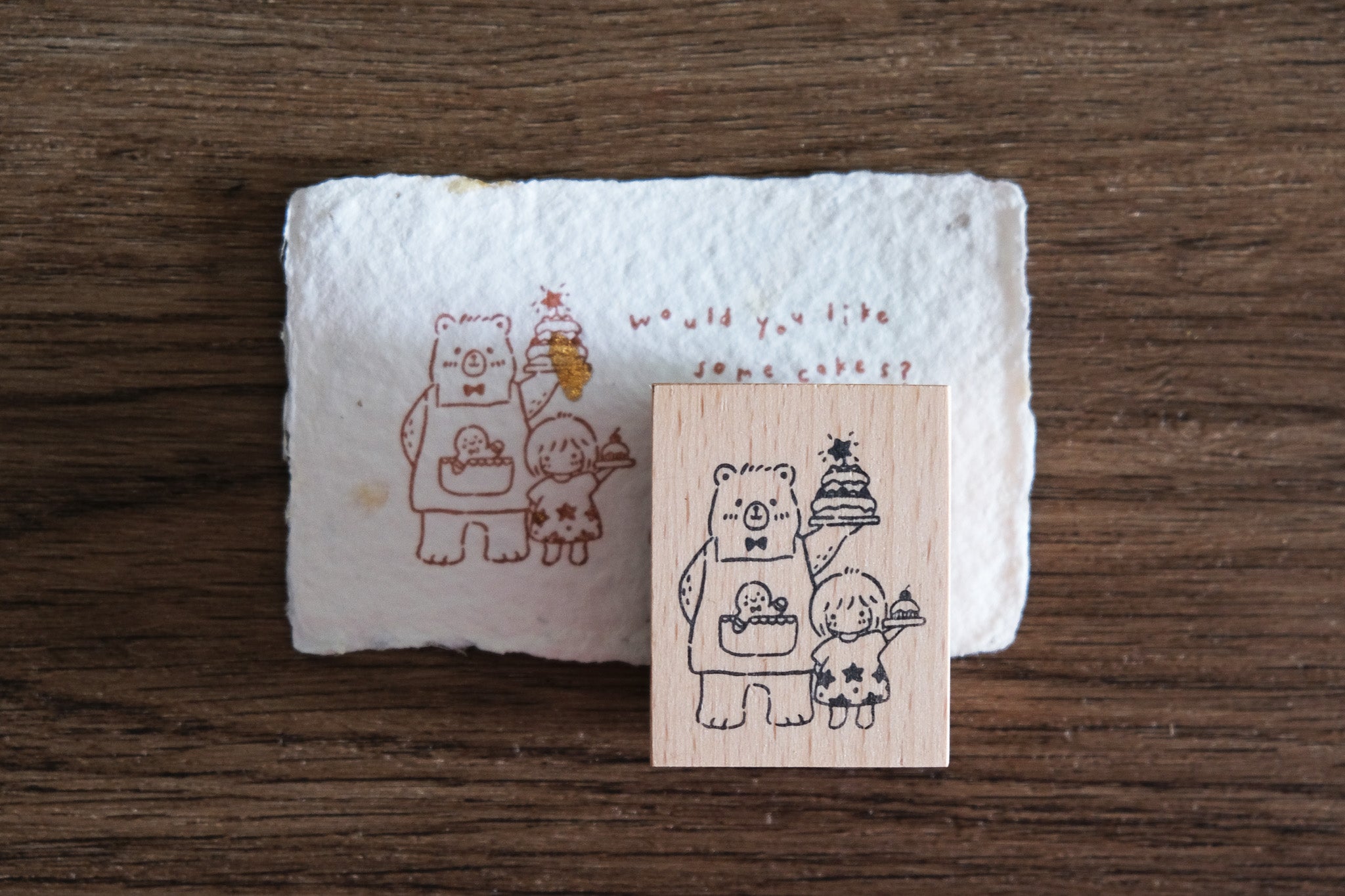 Sweet Christmas Rubber Stamp Set (3 types)