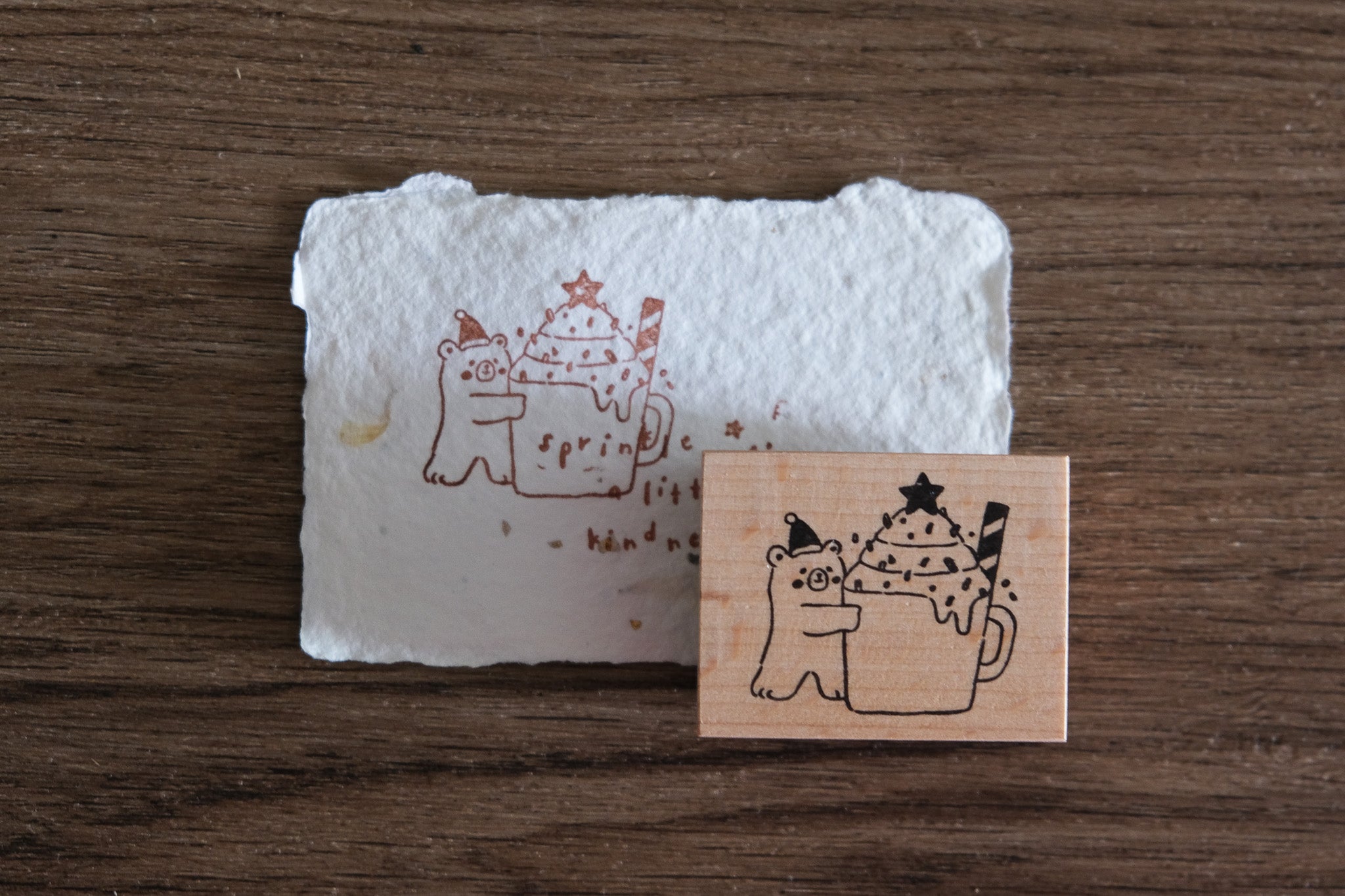 Sweet Christmas Rubber Stamp Set (3 types)