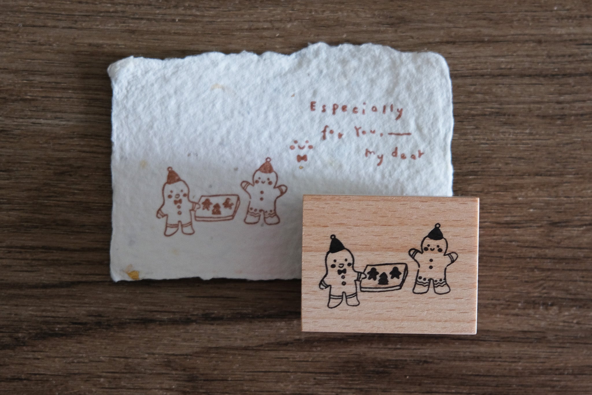 Sweet Christmas Rubber Stamp Set (3 types)