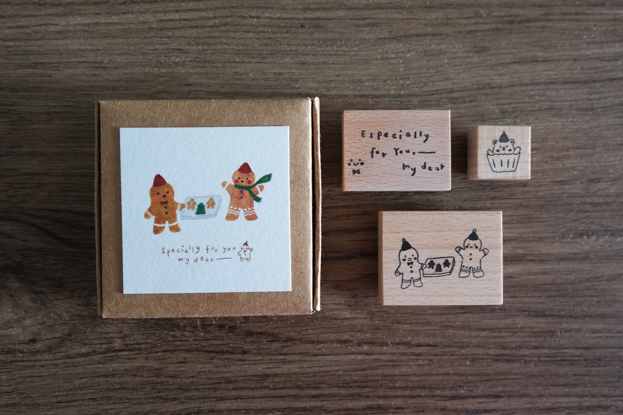 Sweet Christmas Rubber Stamp Set (3 types)