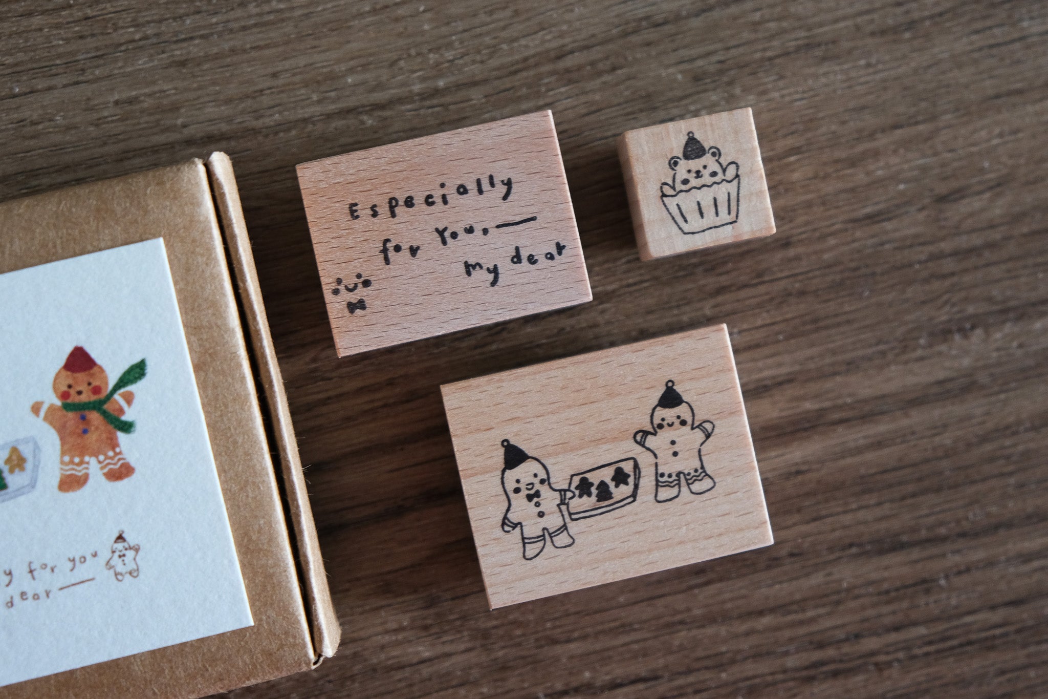 Sweet Christmas Rubber Stamp Set (3 types)