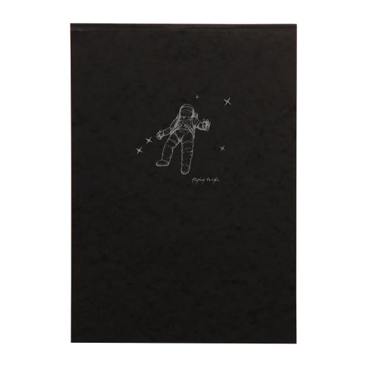 Clairefontaine Flying Spirit Sketchpad Black Cover 21cmx29.7cm - Smidapaper Ikigai Shop