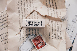 Catslife Press Write A Letter Rubber Stamp - Smidapaper Ikigai Shop