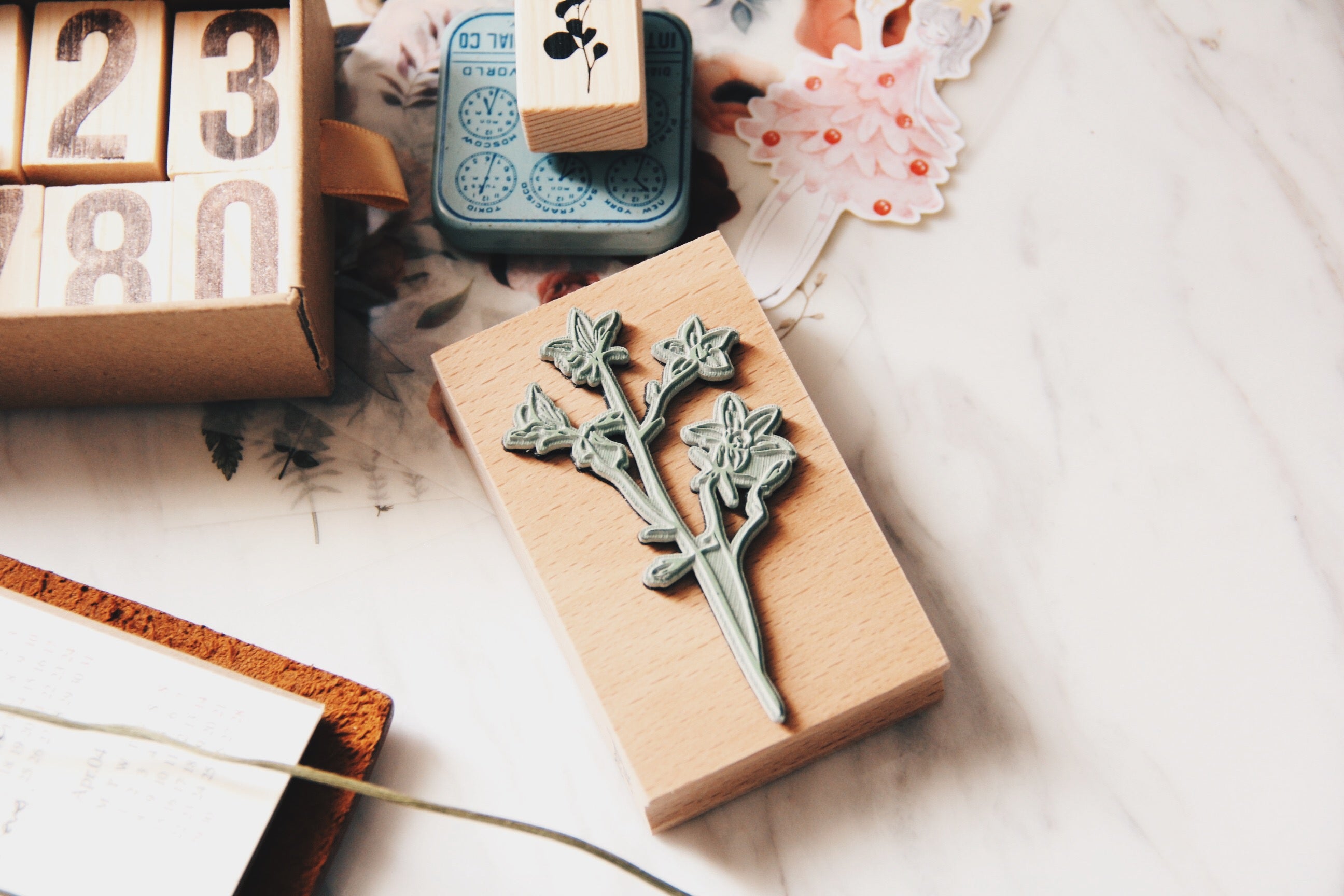 Stempel Jazz Bellflower Rubber Stamp - Smidapaper Ikigai Shop