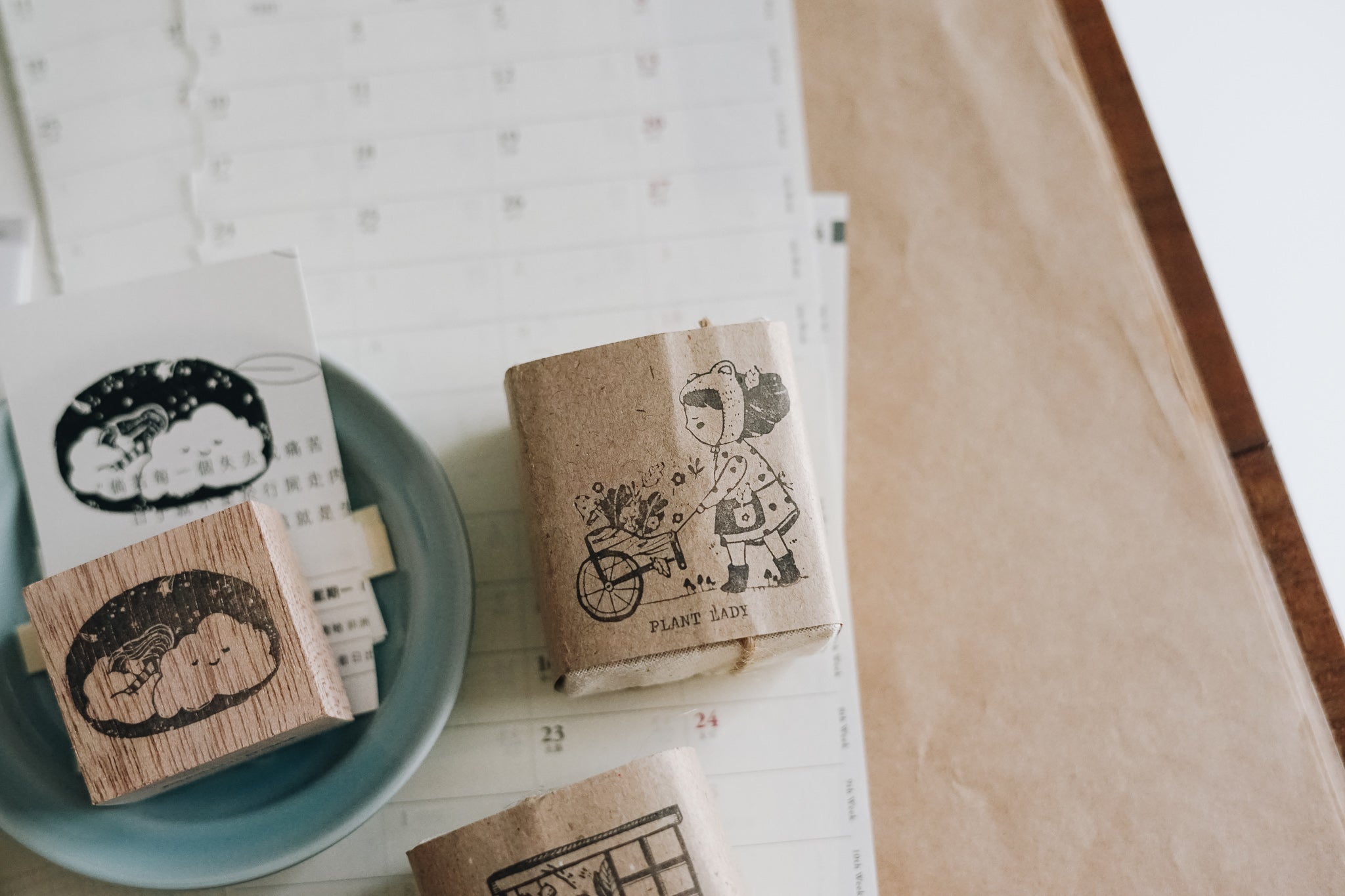 Black Milk Project Rubber Stamp - Plant Lady - Smidapaper Ikigai Shop