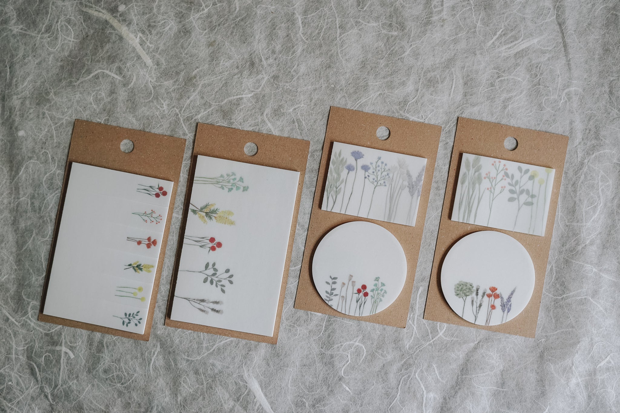 Dried Flower Sticky Notes D - Smidapaper Ikigai Shop