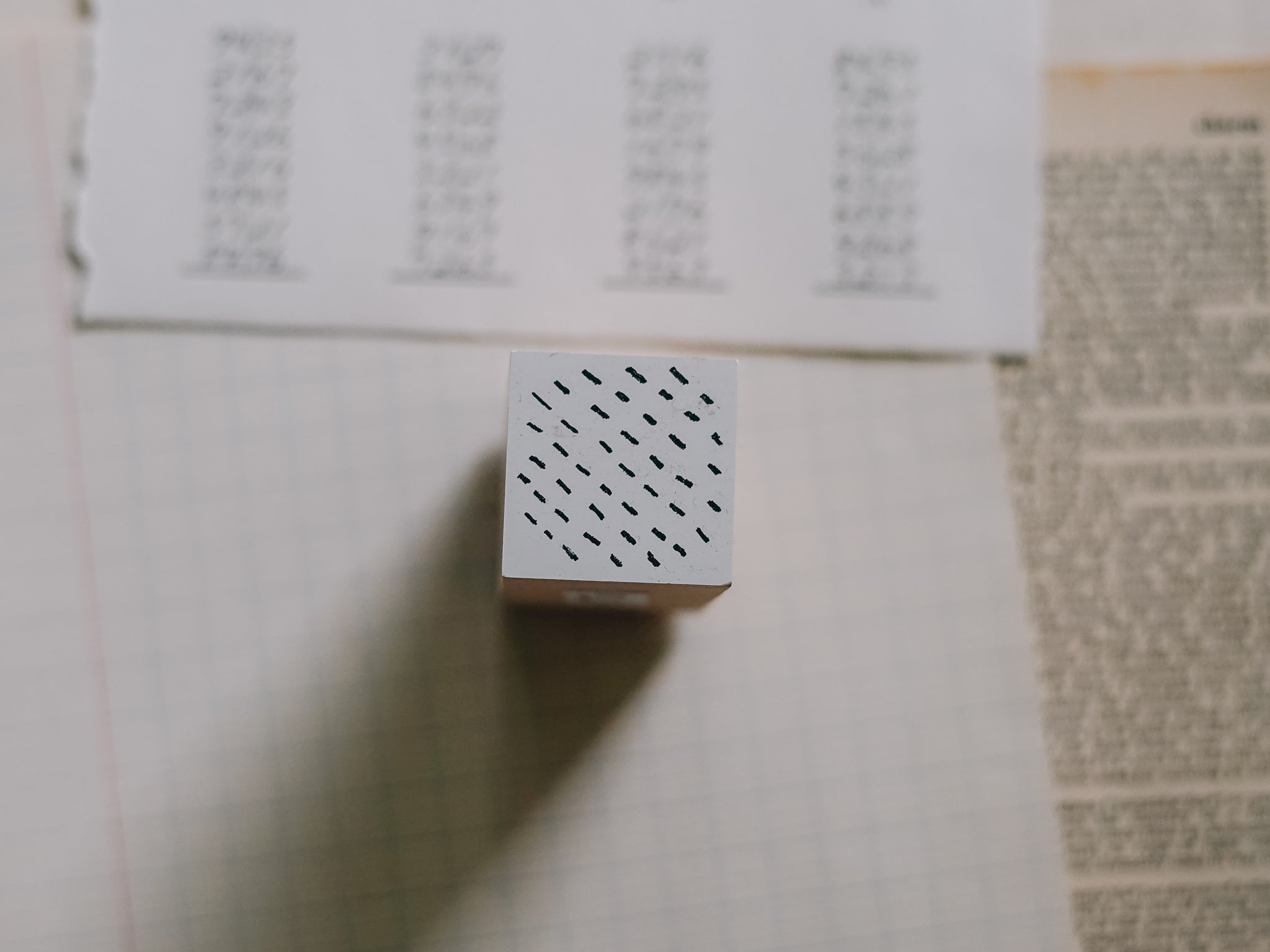 Osco Labo Large Rubber Stamp: Round Rain - Smidapaper Ikigai Shop