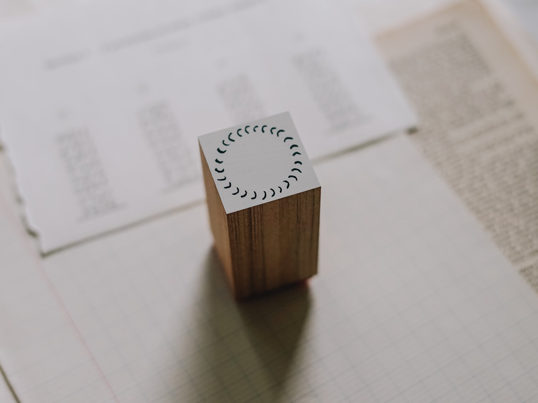 Osco Labo Large Rubber Stamp: Round Sun - Smidapaper Ikigai Shop
